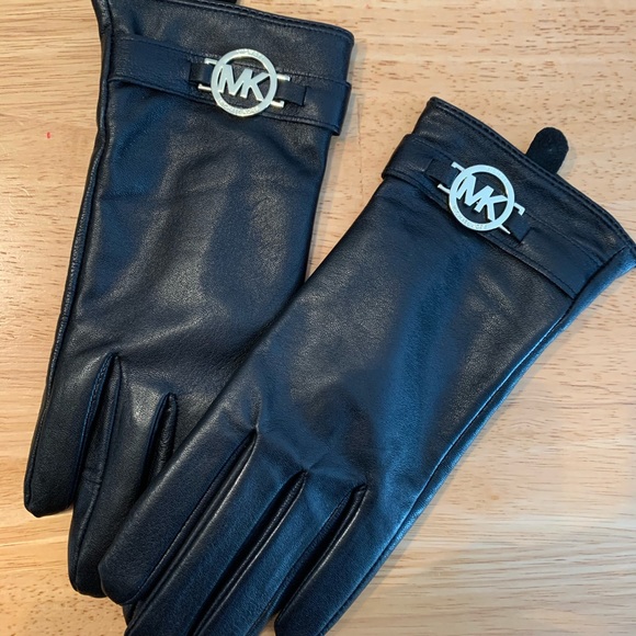 Michael Kors Leather Gloves - Picture 1 of 3